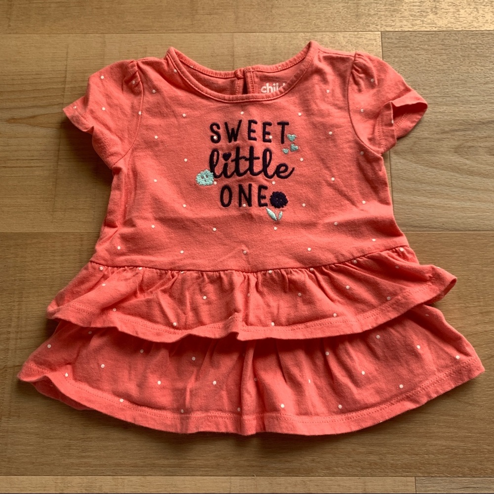 4/$12 Pink Ruffled Top